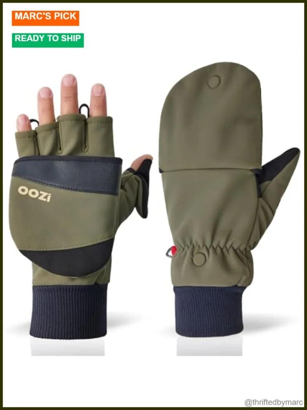Touchscreen Winter Gloves Windproof Water-Repellent Softshell with Reinforced